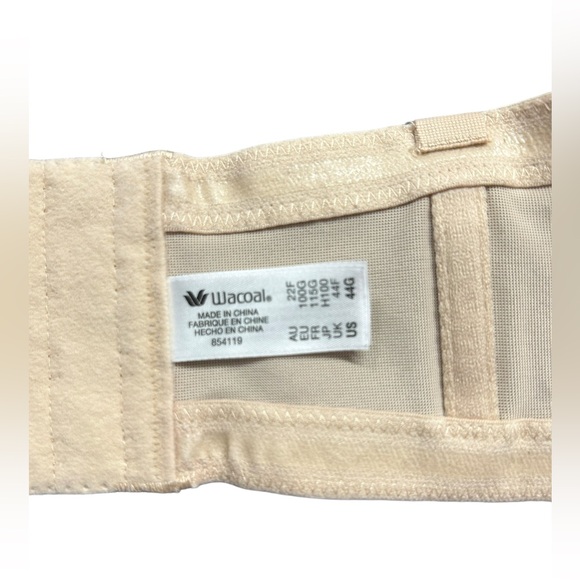 WACOAL red carpet strapless 44G underwire full figure full bust bra 854119 NWOT - Picture 4 of 5